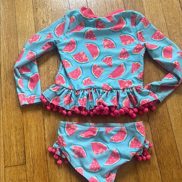Watermelon Print Kids Swim Set - Picture 3 of 4